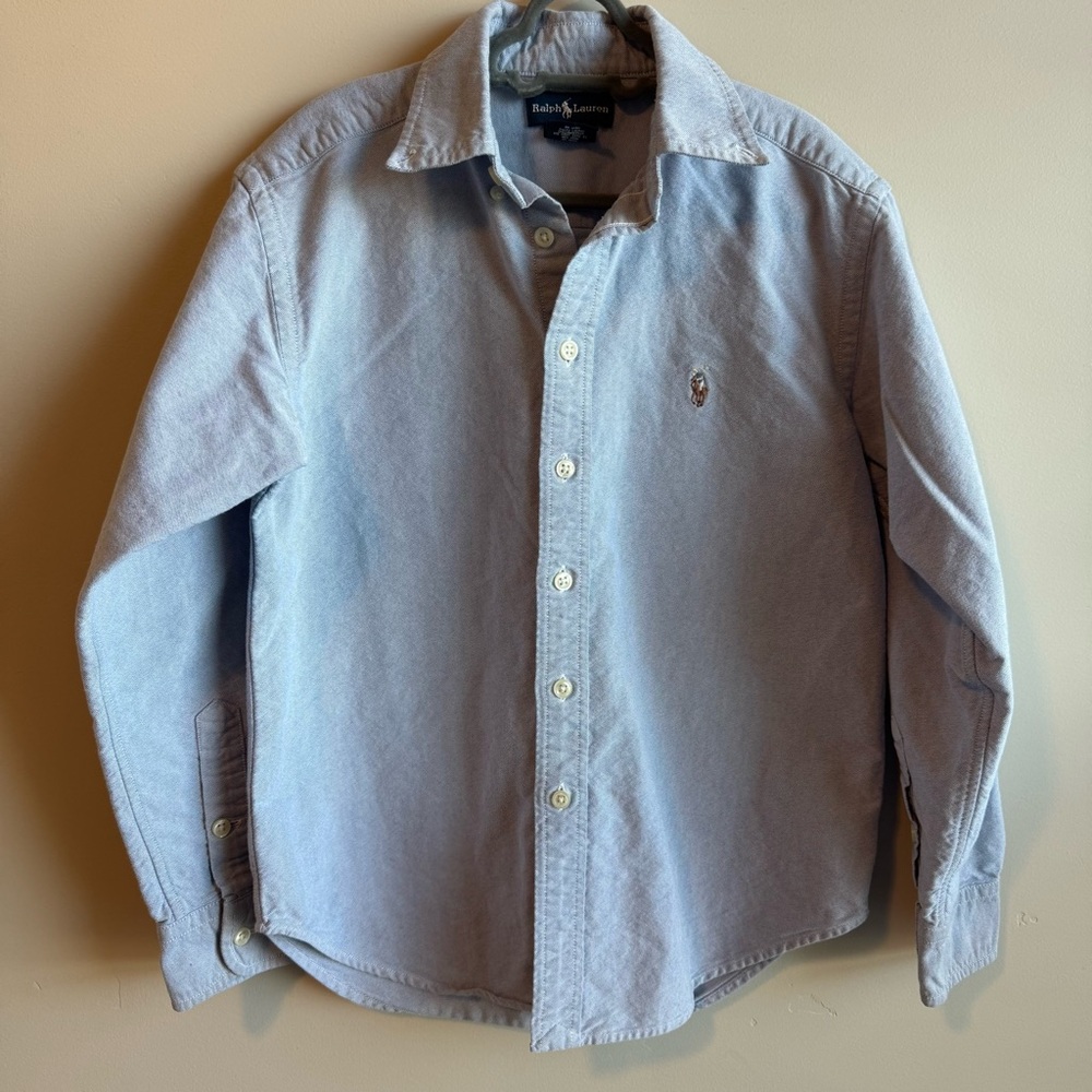 Boys Ralph Lauren Light Blue button down